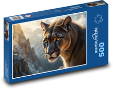 Ein Berglöwe Puzzle 500 Teile - 46 x 30 cm