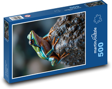 Frosch auf einem Stein Puzzle 500 Teile - 46 x 30 cm