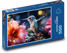 Hummingbird Puzzle of 500 pieces - 46 x 30 cm 
