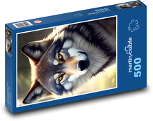Wilk Puzzle 500 elementów - 46x30 cm
