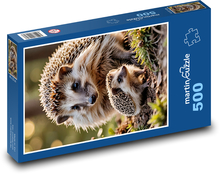 Jeże Puzzle 500 elementów - 46x30 cm