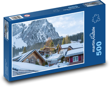 Zasnežená krajina Puzzle 500 dielikov - 46 x 30 cm