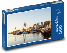 Most - port Puzzle 500 elementów - 46x30 cm