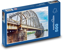 Most - Riga, Lotyšsko Puzzle 500 dielikov - 46 x 30 cm 
