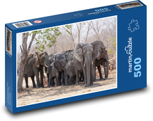 Sloni Puzzle 500 dílků - 46 x 30 cm