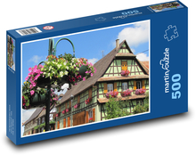 House in France Puzzle of 500 pieces - 46 x 30 cm 