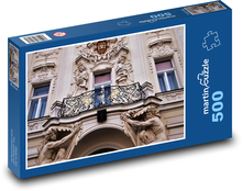 Czechy - stary dom Puzzle 500 elementów - 46x30 cm