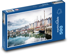 Normandia, wybrzeże Puzzle 500 elementów - 46x30 cm