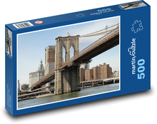 Brooklyn Bridge - Manhattan Puzzle of 500 pieces - 46 x 30 cm 