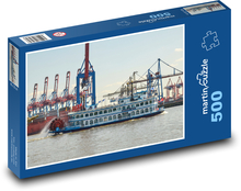 Hamburg - přístav Puzzle 500 dílků - 46 x 30 cm