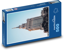 Warszawa - zegar Puzzle 500 elementów - 46x30 cm