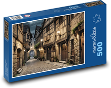 Mittelalterliche Häuser Puzzle 500 Teile - 46 x 30 cm