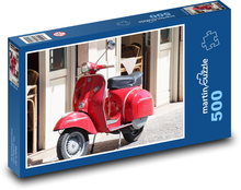Červená Vespa Puzzle 500 dielikov - 46 x 30 cm 