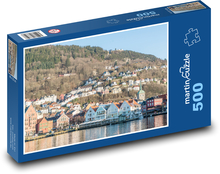 Bergen - Nórsko Puzzle 500 dielikov - 46 x 30 cm 