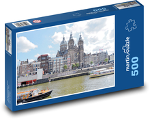 Bazilika sv. Mikuláša, Amsterdam Puzzle 500 dielikov - 46 x 30 cm 