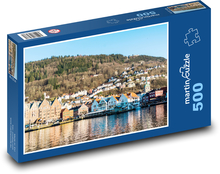 Bergen - Hafen Puzzle 500 Teile - 46 x 30 cm