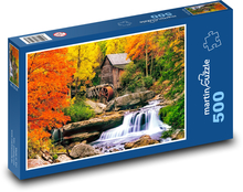 Horský potok s mlynom Puzzle 500 dielikov - 46 x 30 cm 