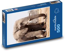 Slon - Botswana Puzzle 500 dílků - 46 x 30 cm