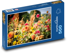 Dahlias Puzzle of 500 pieces - 46 x 30 cm 