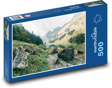 Jezero - hory Puzzle 500 dílků - 46 x 30 cm