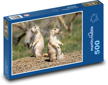 Prairie Dogs Puzzle of 500 pieces - 46 x 30 cm 