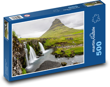 Vodopád - Kirkjufell, Island Puzzle 500 - 46x30 cm