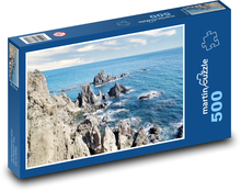 Pobrežie - útes Puzzle 500 dielikov - 46 x 30 cm 