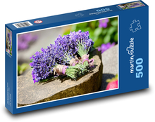 Lavendelstrauß Puzzle 500 Teile - 46 x 30 cm