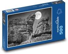 Moon shining at night Puzzle of 500 pieces - 46 x 30 cm 