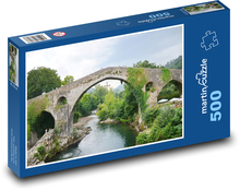 Most přes řeku - Španělsko Puzzle 500 dílků - 46 x 30 cm