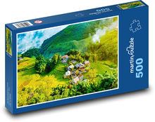 Vietnam - vidiek Puzzle 500 dielikov - 46 x 30 cm 