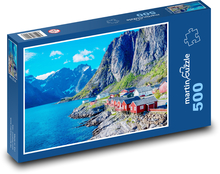 Norwegen - Fjord Puzzle 500 Teile - 46 x 30 cm
