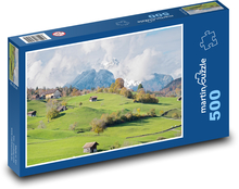 Góry - Szwajcaria Puzzle 500 elementów - 46x30 cm