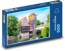 Norymberga - rzeka Puzzle 500 elementów - 46x30 cm