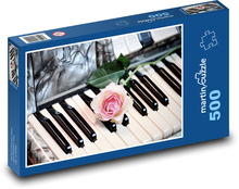 Akordeón - hudobný nástroj Puzzle 500 dielikov - 46 x 30 cm 