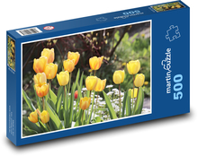 Żółte tulipany Puzzle 500 elementów - 46x30 cm