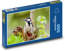 Strakapoud velký - datel Puzzle 500 - 46x30 cm
