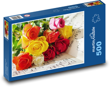 Roses - bouquet Puzzle of 500 pieces - 46 x 30 cm