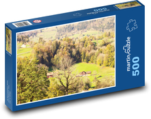 Horský dom Puzzle 500 dielikov - 46 x 30 cm 