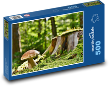 Mushroom in the forest Puzzle of 500 pieces - 46 x 30 cm 