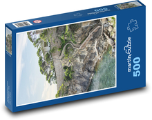 Costa Brava - schody do morza Puzzle 500 elementów - 46x30 cm