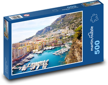 French Riviera - Yachts Puzzle of 500 pieces - 46 x 30 cm 