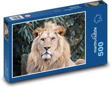 Löwe mit großer Mähne Puzzle 500 Teile - 46 x 30 cm