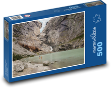 Gletschersee in den Bergen Puzzle 500 Teile - 46 x 30 cm