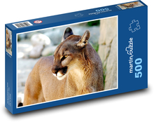 Puma - divoká mačka Puzzle 500 dielikov - 46 x 30 cm 