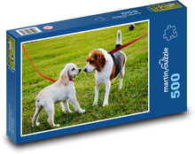 Puppies in the park Puzzle of 500 pieces - 46 x 30 cm 