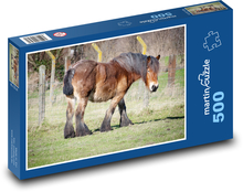 Brązowy koń Puzzle 500 elementów - 46x30 cm
