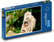 Monkeys - Animals Puzzle of 500 pieces - 46 x 30 cm 