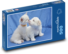 Pes - kočka Puzzle 500 dílků - 46 x 30 cm