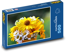 Kytica žltých kvetov Puzzle 500 dielikov - 46 x 30 cm